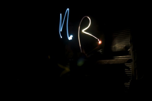 Writing with light.