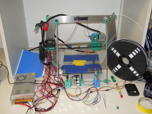 The  RepRap 3D printer.