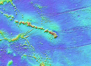 Seafloor topography around the Hawaiian Hotspot (from NCDC)